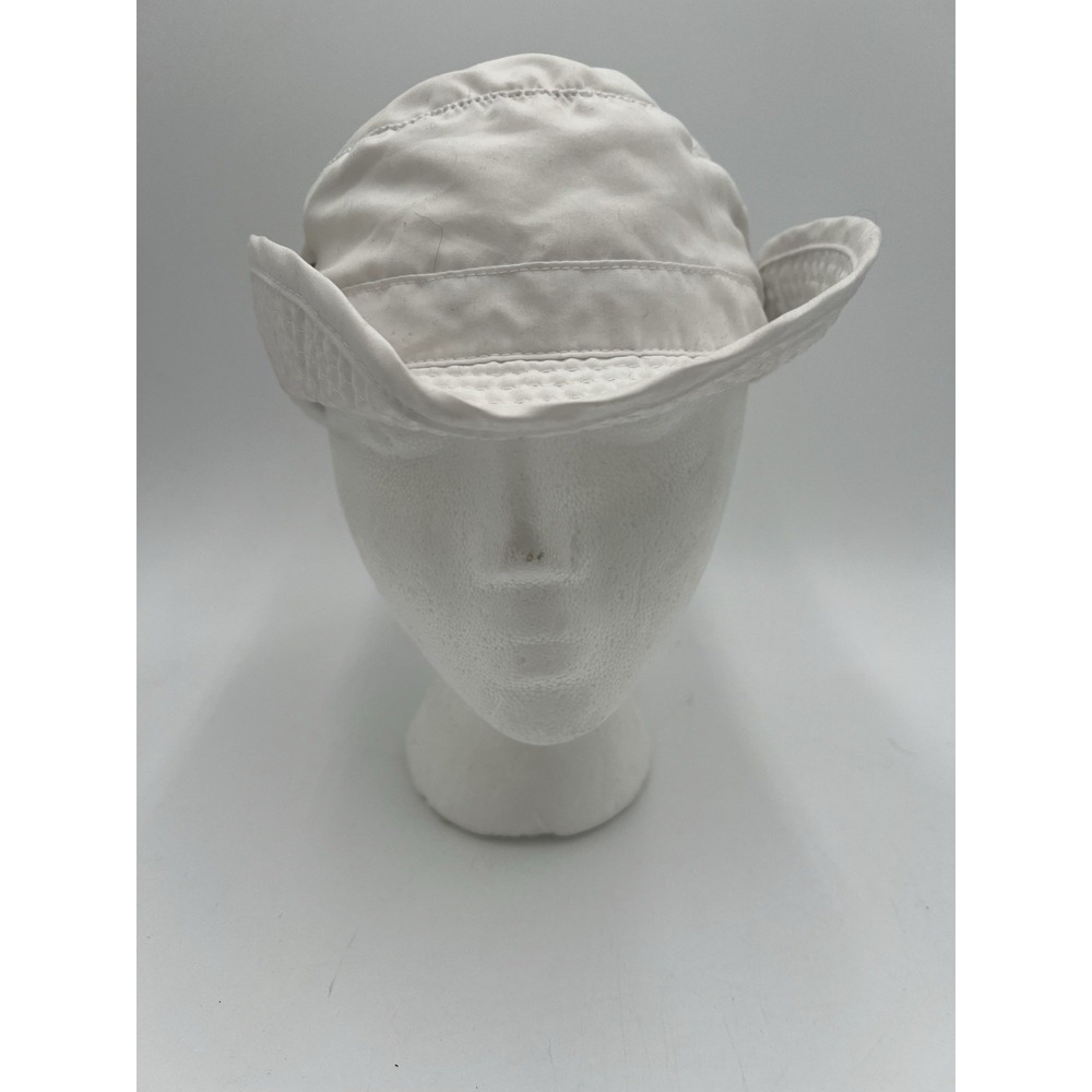 Scala Kids White Bucket Hat Size 4-6X Lightweight Sun Hat